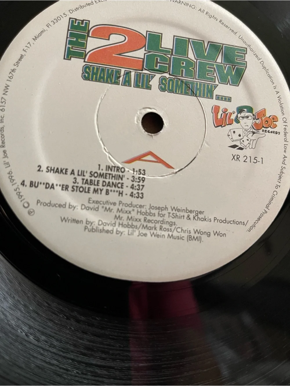 2 Live Crew Double Vinyl
